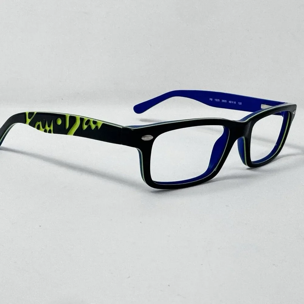 Ray-Ban RB1535 3600 Dark Grey Blue Kids Eyeglass Frames 46-16-125